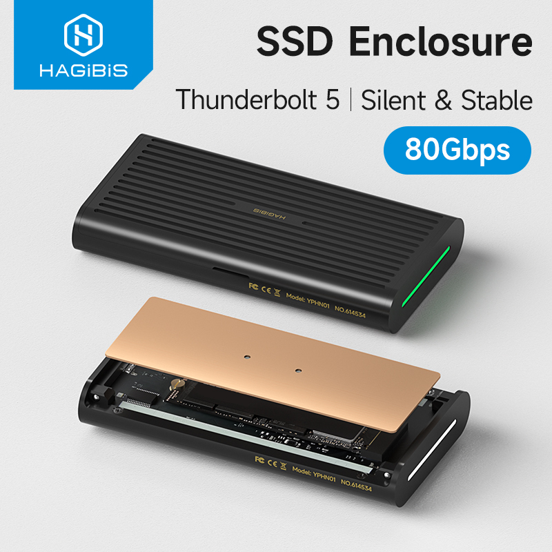 Gaming Console Table - Hagibis 80Gbps M.2 NVMe SSD Enclosure