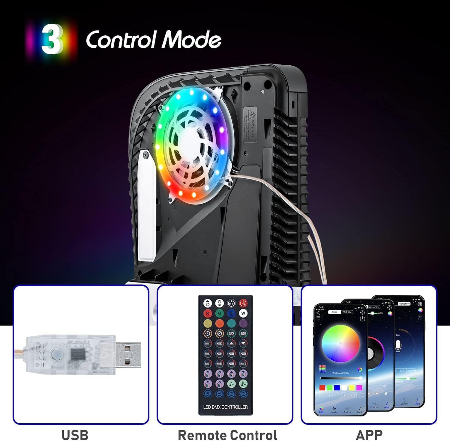 Gaming Console Ps5 - RGB LED Light Strip For PS5