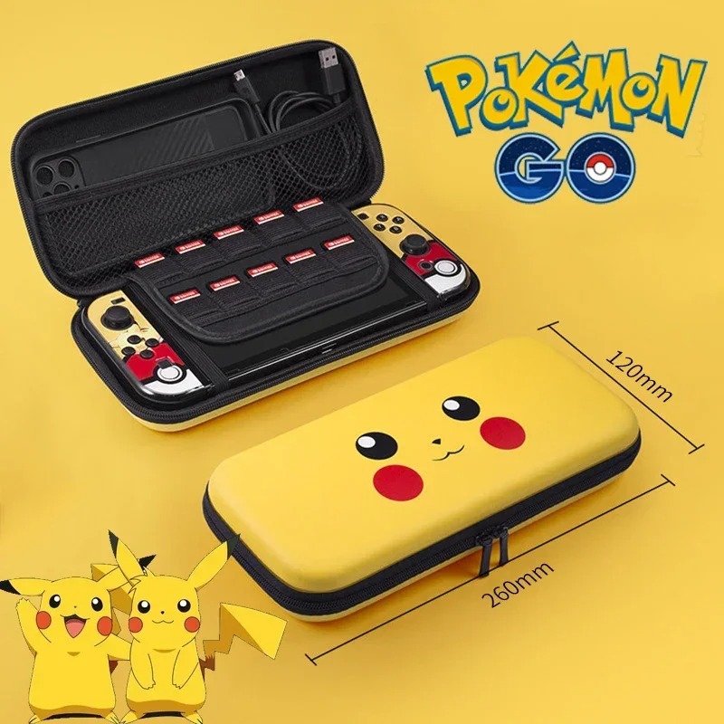 Handheld Gaming Console - Pokemon Pikachu Storage Bag for Switch