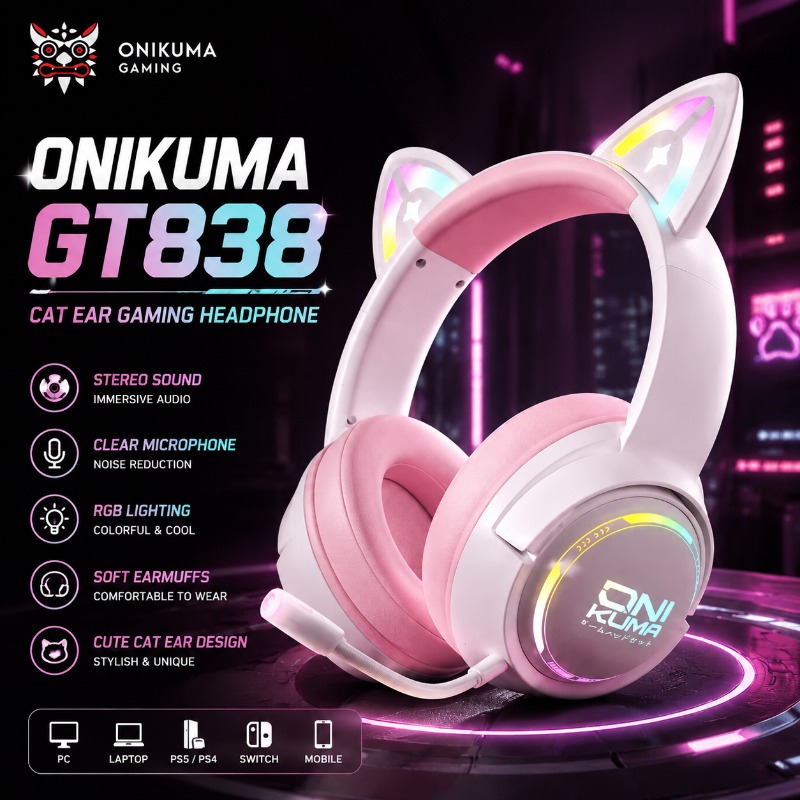 ONIKUMA GT838 Gaming Headset C - огляд і ціна Gaming Console In Amazon