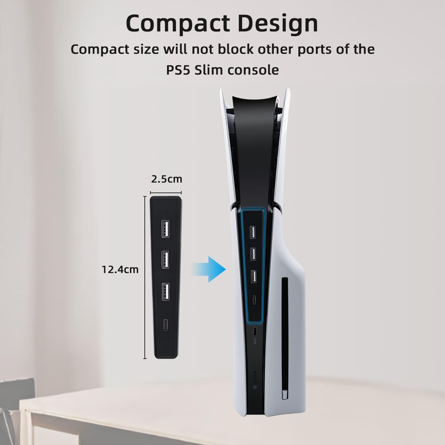 4 Ports USB Hub for PS5 Slim D - огляд і ціна Gaming Console Ps5