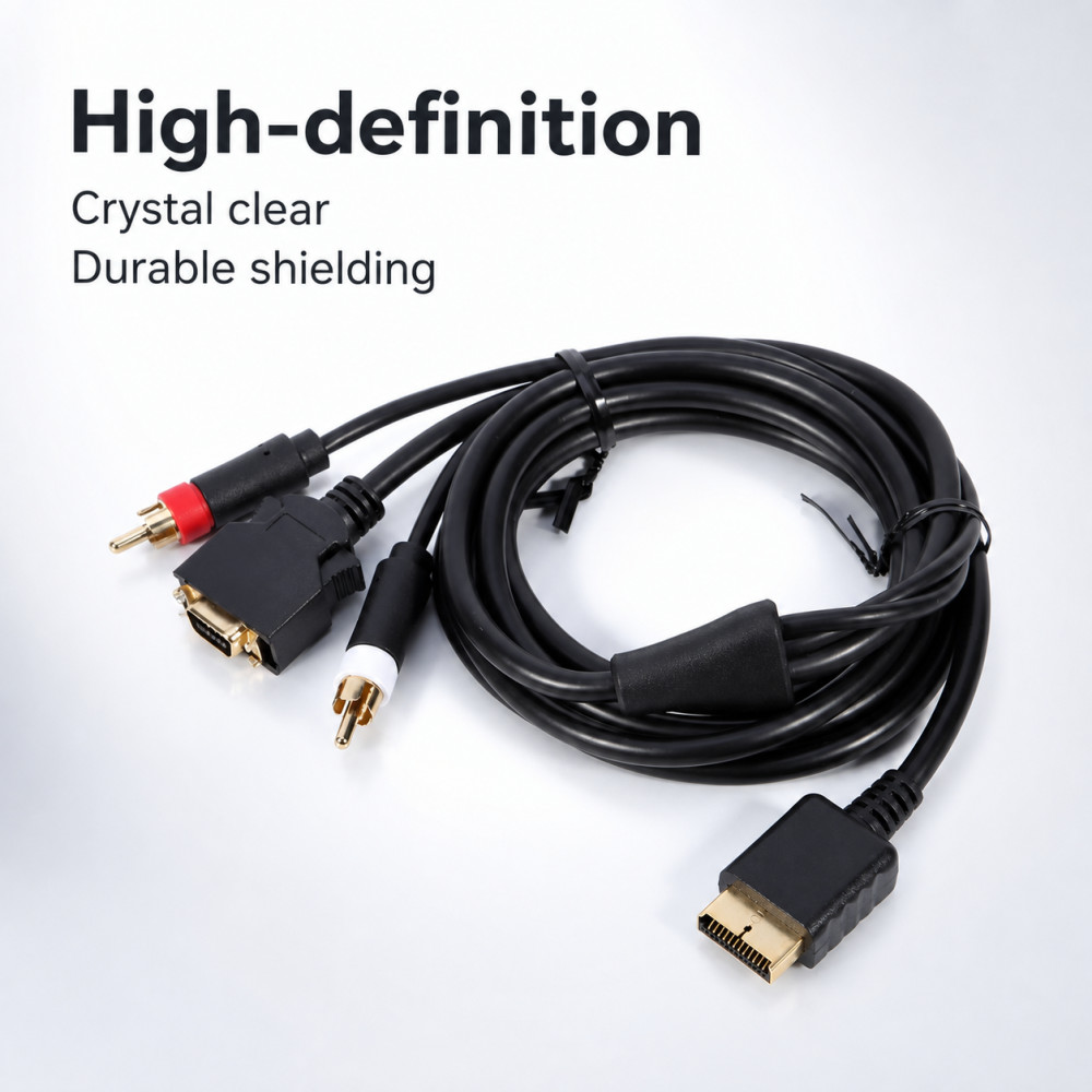 Gold-Plated AV Cable for PS2 P - огляд і ціна Gaming Console Definition